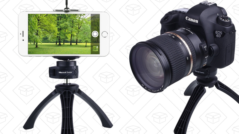 Mozeat Mini Tripod with Smartphone Mount, $9 with code IK4KHXGG